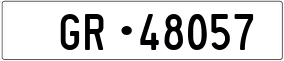 Truck License Plate